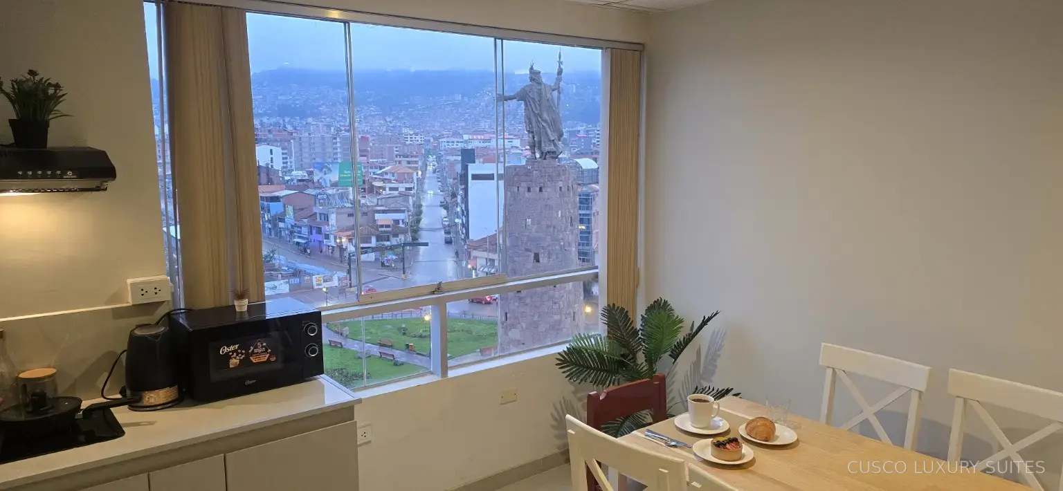 AYLLU SUITE interior and city view